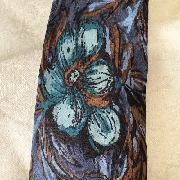 3 Vintage Abstract Purple & Blue Silk Neckties Floral Geometric Men’s Tie Lot - Picture 4 of 12